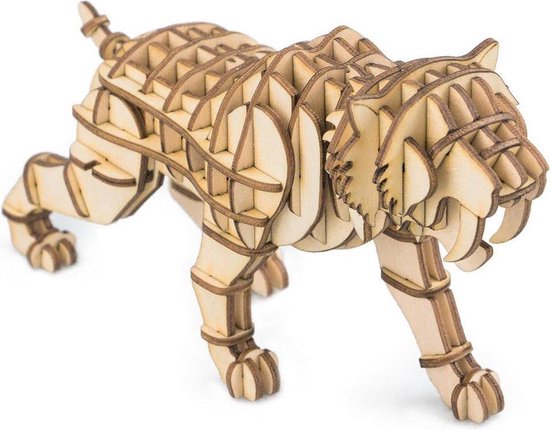 Puzzle en bois 3D moderne Sabre Tiger