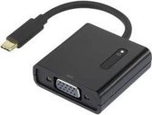 Renkforce RF-4472889 USB / VGA Adapter [1x USB-C stekker - 1x VGA-bus] Zwart Vergulde steekcontacten 15.00 cm