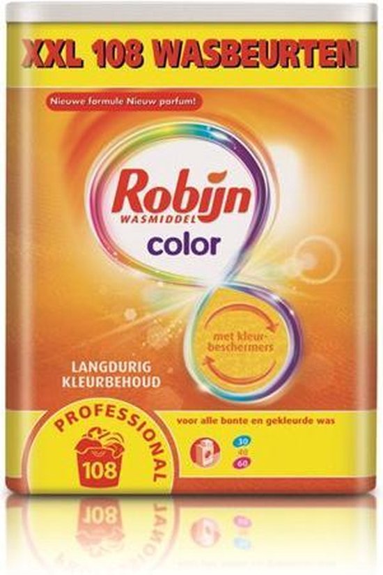 Robijn Professional Color wasmiddel - 108 (6,15 kg)