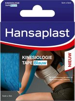 Hansaplast Kinesiologie Sporttape - Blauw - 1 Rol, 50mm x 5m