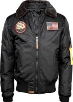 Top Gun B-15 nylon Bomberjack met vervangbare patches