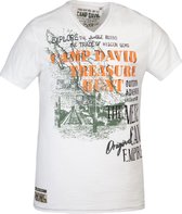 Camp David ® T-shirt met V-hals en artwork