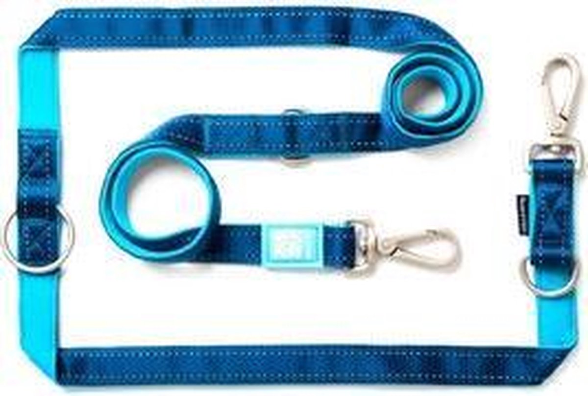 Max & Molly Multi-Function Hondenriem - Blauw - M