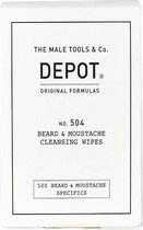 Depot - 504 Beard & Moustache Cleansing Wipes 12x - 87g