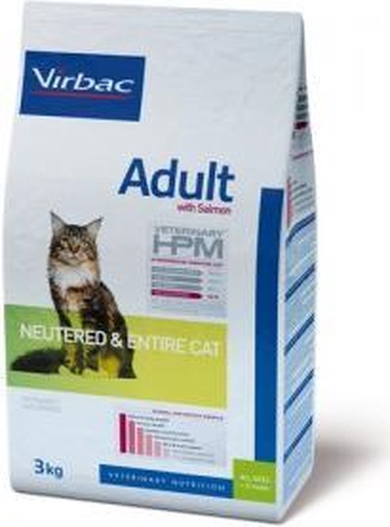 Virbac Hpm Adult Cat Neutered/Entire Salmon  3Kg