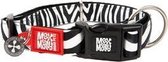 Collier pour chien Max & Molly Zebra - Noir / Blanc - M - 2,0 x 34-55 cm