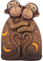 Something Different Beeld/figuur Monkey Family Bruin