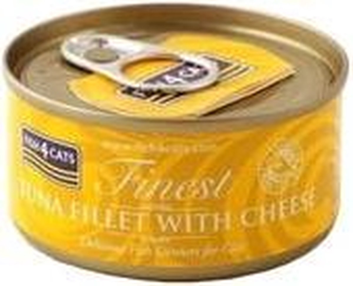 Fish4Cats Fish4Cats Finest - Tuna Fillet with Cheese - 10 x 70 gram