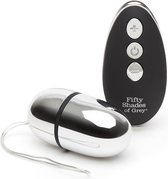 Relentless Vibrations Remote Control Pleasure Egg - Black/Silver