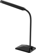 Ame’s Giftshop LED Bureaulamp Met USB Oplaadpoort en Touch Display – Dimbare Tafellamp met 5 Kleuren Licht - Zwart
