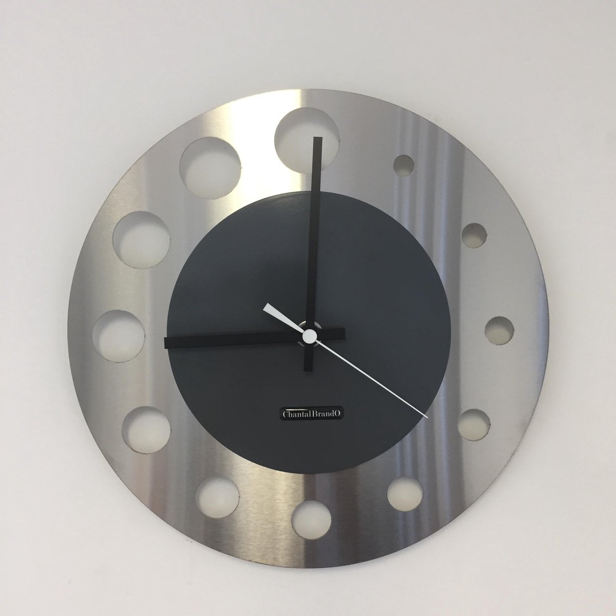 Wandklok BRUSSEL ATOMIUM GREY - BLACK POINTERS MODERN DESIGN