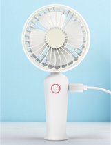 Recci Mini Ventilator rond - Elektrische hand Ventilator - Oplaadbare Ventilator - Draagbare Ventilator - Luchtverkoeling 3 windsnelheden