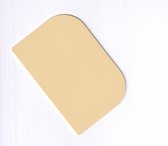 deegkrabber - halfrond kunststof - crème klein 12 x 8 cm