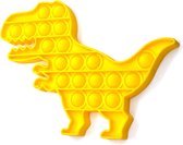 Dielay - Pop It - Fidget Toy - 12,5 cm - Geel Dino