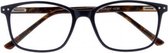 Icon Eyewear RCE024 CP Leesbril +2.50 - donker blauw met tortoise pootjes