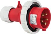 Mete - CEE male 5 polig 6H 16A IP67 - waterdicht - kracht - rood -  stekker 380-415VAC