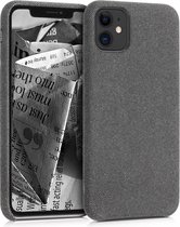 kwmobile hoesje voor Apple iPhone 11 - Stoffen backcover voor smartphone in grijs
