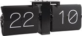 Karlsson Flip Clock No Case - Black on Black - Tafel Klok - Wand Klok - 38cm (l) x 8cm (b) x 14cm (h)