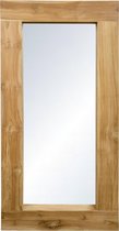 PTMD Old java natural wooden mirror rectangle thick frame