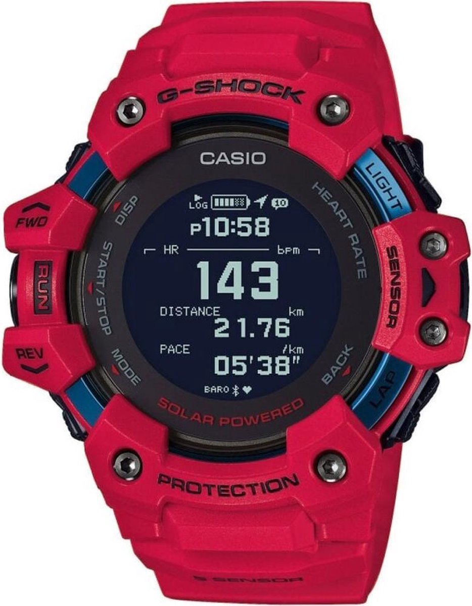 Casio G-Shock GBD-H1000-4ER Horloge - Kunststof - Rood - Ø 50 mm