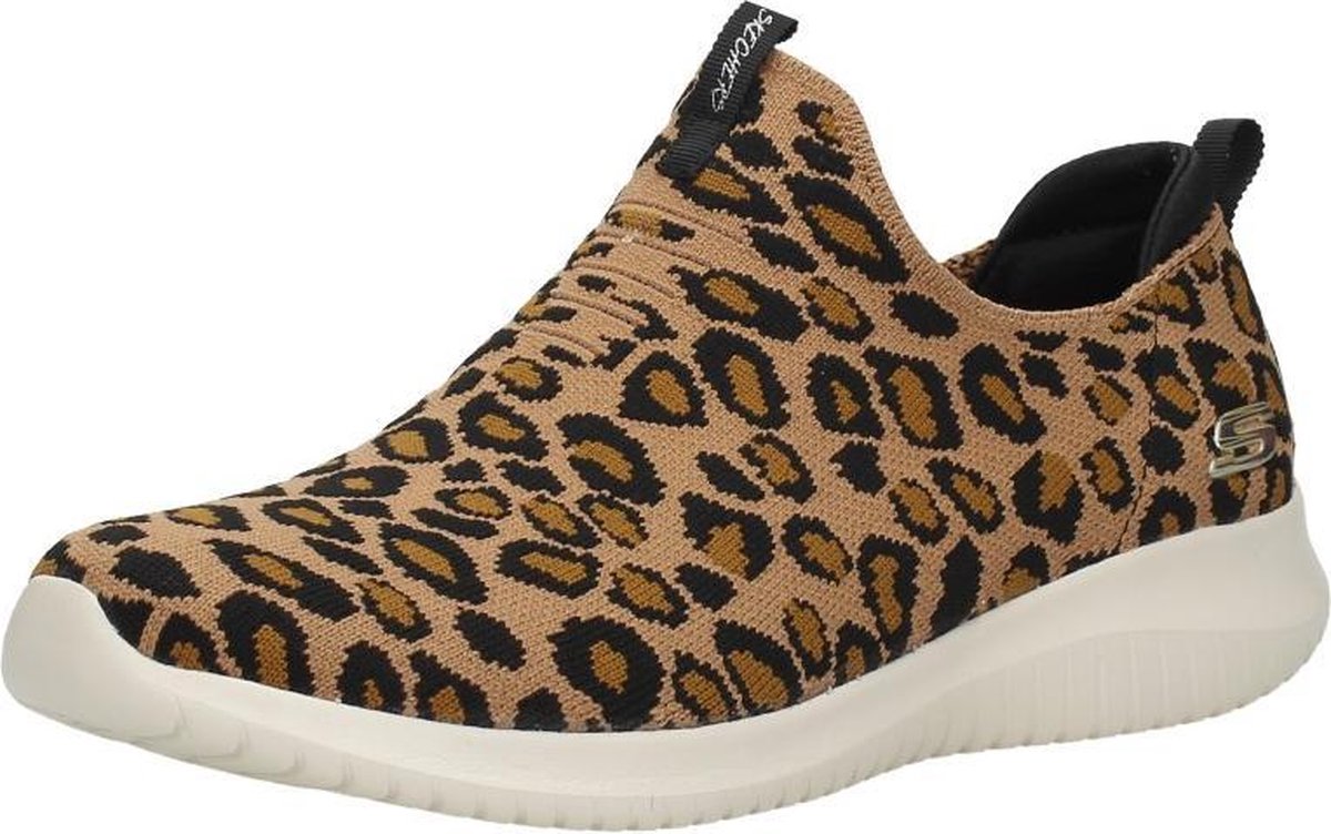 Skechers Ultra Flex Wild Expedition instappers luipaard - Maat 36 | bol.com