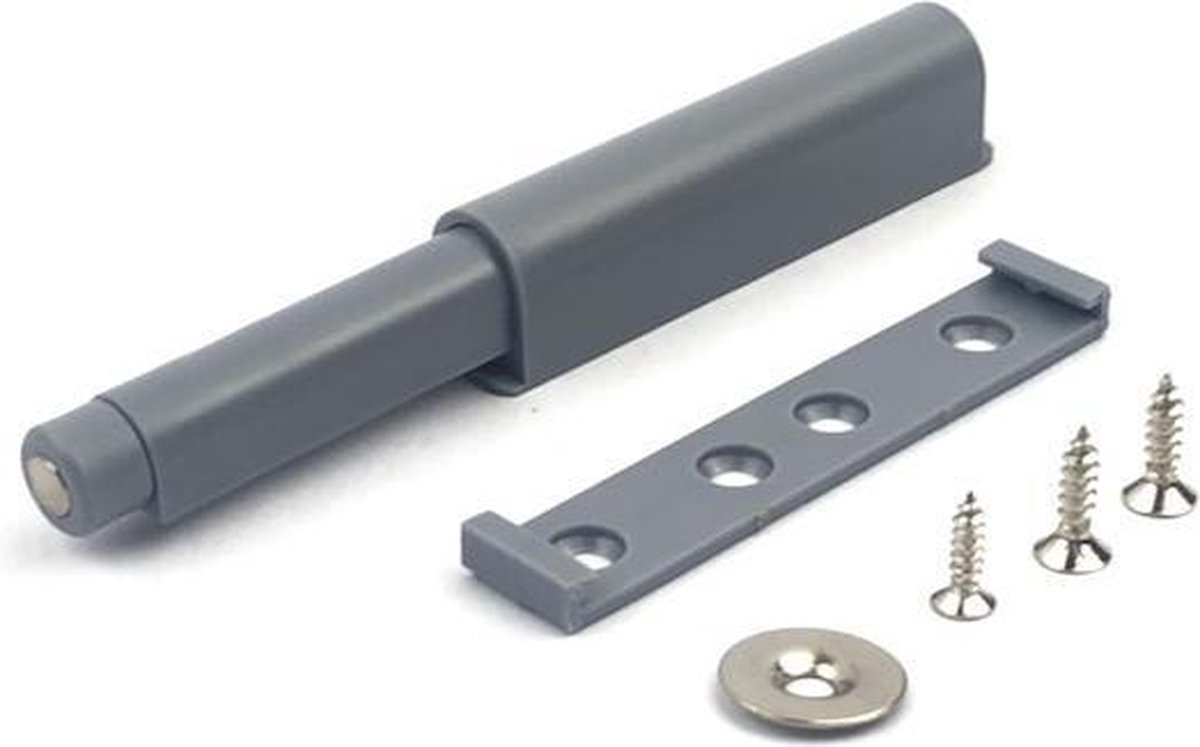 Druksnapper 40mm  met magneet – Grijs - Merkloos