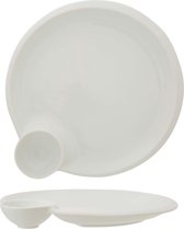 Rivoli - Bord Met Dipvakje - D20.5-23cm - Porselein - (set van 6)