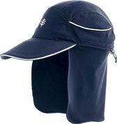 Coolibar - UV Surfpet met nekbescherming voor volwassenen - Eisbach - Navy - maat L/XL (61CM)