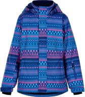 Color Kids - Ski-jas voor meisjes - AOP - Galactisch Blauw/Multi - maat 98cm