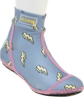 Duukies - Meisjes UV-strandsokken - Lightning Blue - Lichtblauw - maat 36-37EU