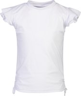 Snapper Rock - UV Zwemshirt met fladdermouwen voor meisjes - IJswit - maat 164-170cm