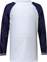 Snapper Rock - UV Zwemshirt - Wit/Donkerblauw - maat 104-110cm