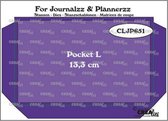 Crealies For journalzz & plannerzz snijmal - Pocket large