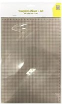 Nellie's Choice plastic template sheet CM grid 5 st TPS001 A4