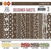 Card Deco - Designer Sheets - Autumn Colors-Chocoladebruin