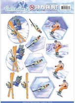 Pushout - Jeanine's Art - Wintersports - Snowfun