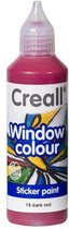 Creall Glass - peinture autocollant en verre rouge foncé 1 bouteille - 80 mililitre 20518