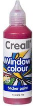 Creall Glass - glasstickerverf donker rood 1 FL - 80 ML 20518