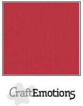 CraftEmotions linnenkarton 10 vel kersen rood 30,5x30,5cm / LC-30