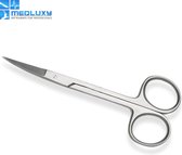 MEDLUXY - Irisschaar - Gebogen - Scherp/Scherp - 11.5 cm [pedicure, manicure, modelbouw, dissectie]