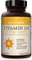NatureWise - Vitamine D3 2000 IU (50 mcg) - Mini Softgels (360 stuks)