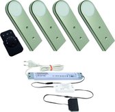 Keukenverlichting dimbaar | L&S Sirio Emotion | 4 spots | onderbouwverlichting