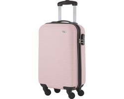 TravelZ Horizon Handbagage koffer - 54cm Handbagage Trolley 35 Ltr - Baby Roze