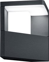 LED Tuinverlichting - Tuinlamp - Trinon Gangy - Wand - 9W - Mat Zwart - Aluminium
