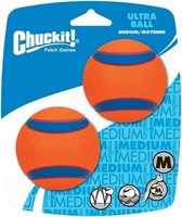 Chuckit - Ultra speelbal voor honden - Hondenspeeltje - Kauwbestendig 2x M