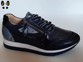 Helioform dames sneaker, donker blauw-snake H035, maat 38