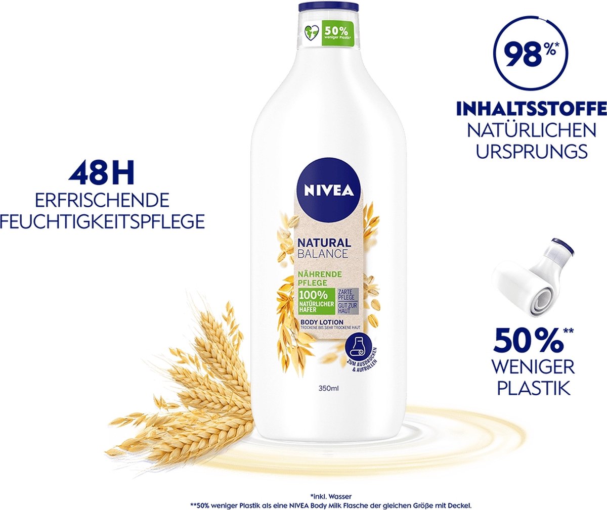 NIVEA Natural Balance voedende en verzorgende Body Lotion 350 ml