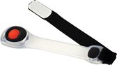Dresco Reflectie-armband Multi Led 24 Cm Wit