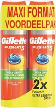 Gillette Scheergel - Fusion5 - 2 x 200 ml - Voordeelpak