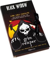 “Black Widow” Chilli Chocolate Vegan (Heat Level 8) - ChilisausBelgium- Grim Reaper Foods